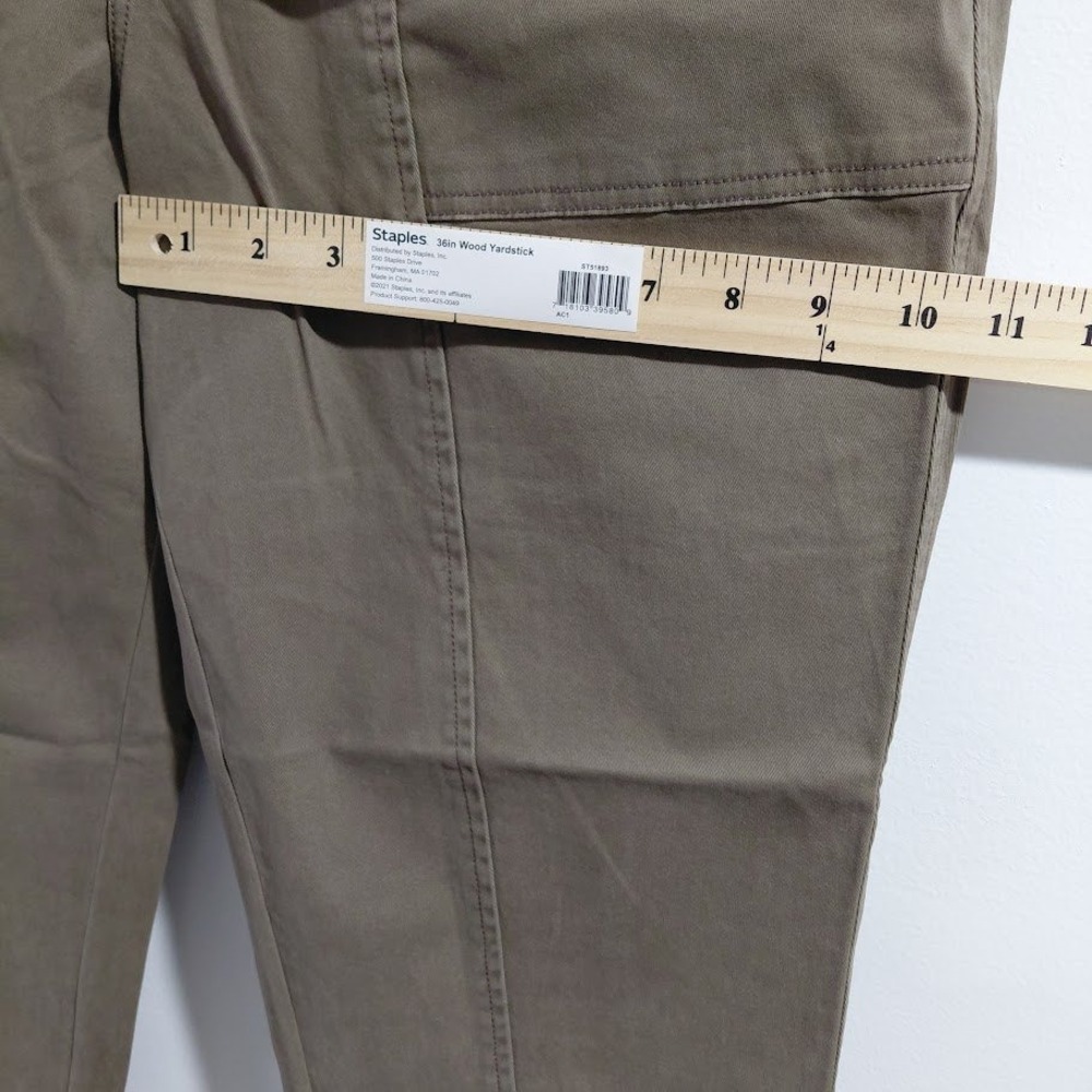 Flamingals Women Light Brown High Waisted Utility Tapered Pants Size L - Picture 8 of 10